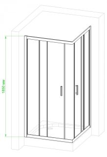Душевой уголок Royal Bath HPD 75x75см белый RB75HPD-C